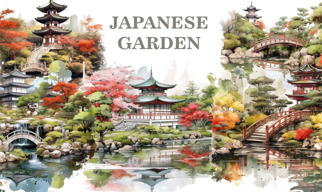 16 Japanese Garden PNG - Free Download, Tranquil Garden Art for Papercrafting & Decor