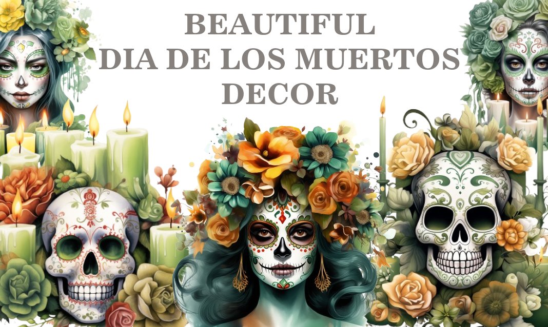 18 Beautiful Dia De Los Muertos Decor PNG - Free Download, Festive Art for Day of the Dead Crafts