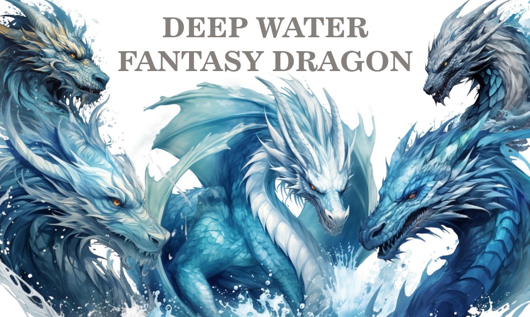 18 Deep Water Fantasy Dragon PNG - Free Download, Enchanting Art for Fantasy-Themed Projects