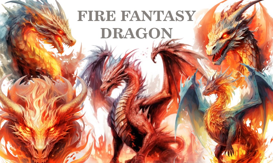 18 Fire Fantasy Dragon PNG - Free Download, Fierce Art for Creative Fantasy Crafts